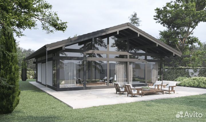 Безрамное остекление частного дома и дачи