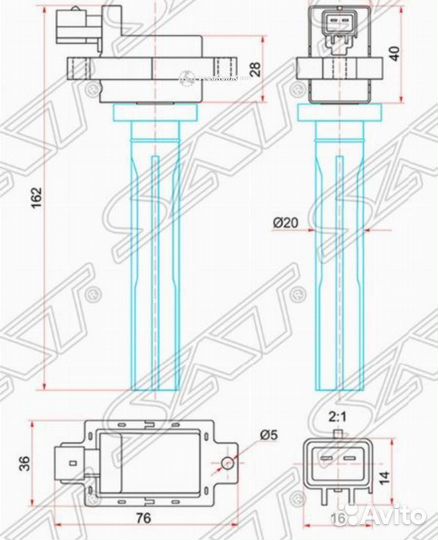 Катушка зажигания Suzuki Grand Vitara 05- J20A Vitara H20A ST3341077E10