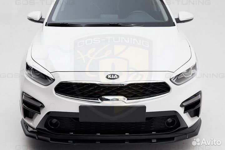 Реснички накладки на фары Киа Церато 4 широкие