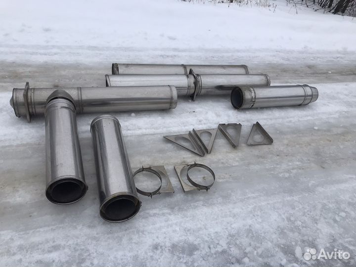 Сендвич трубы для дымохода 200/280. Дымоход