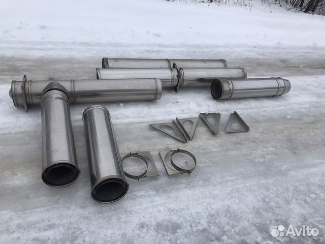 Сендвич трубы для дымохода 200/280. Дымоход