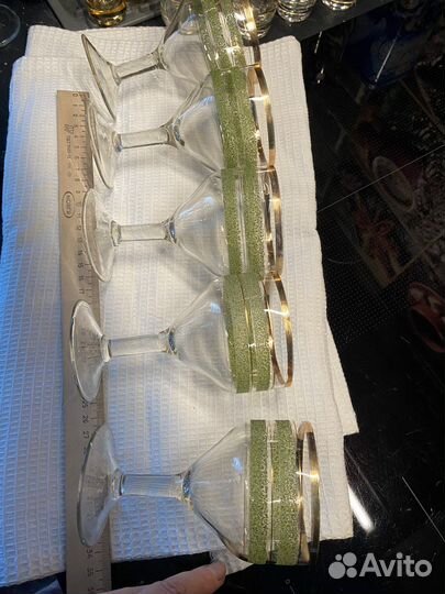 Рюмка фужеры СССР цветное стекло