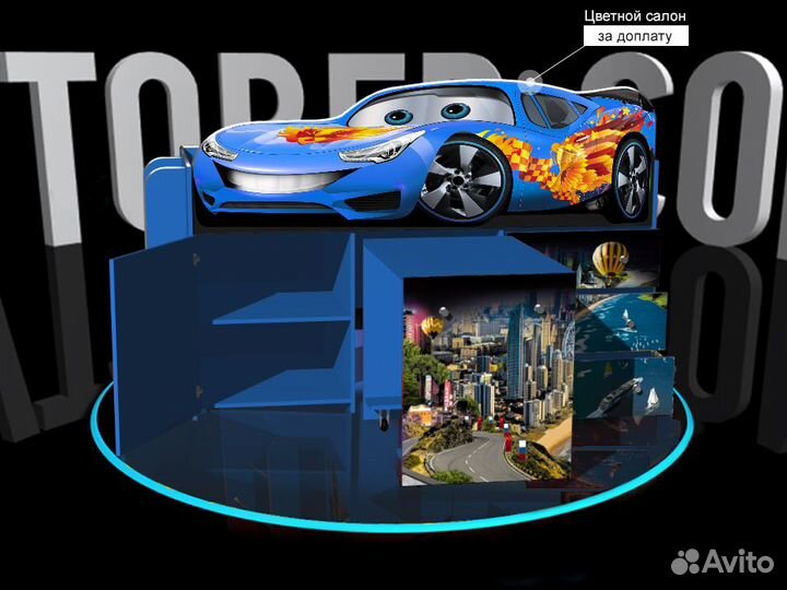 Кровать-чердак детская кровать для мальчика с борт