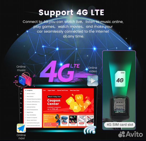 Магнитола Шкода Фабия 2 2007-2014 Андроид DSP 4g