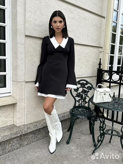 Платье черное в офис