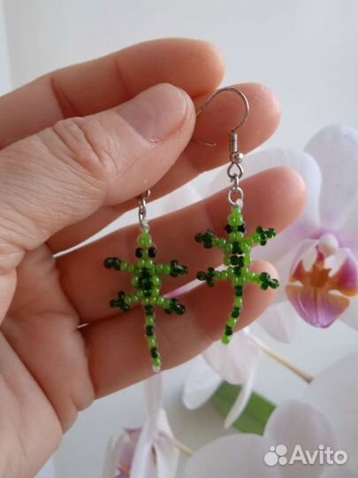 Серьги из бисера