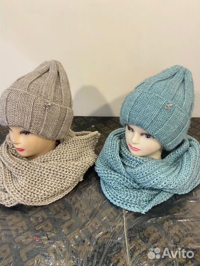 Шапка и снуд женские