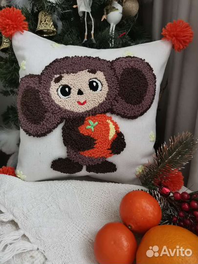 Подушка детская, чебурашка