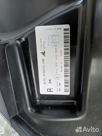 Фара renault duster