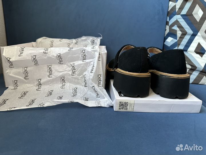 Туфли черные для девочки betsy 35 размер