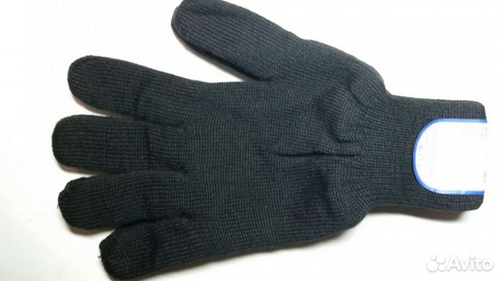 Перчатки трикотажные полушерстяные двойные р.20