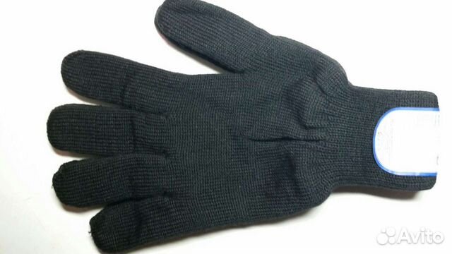 Перчатки трикотажные полушерстяные двойные р.20