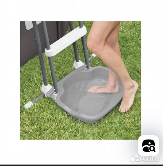Лестница для бассейна до 107 см+ ванночка