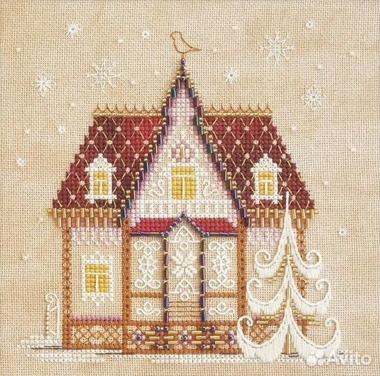 Набор для вышивания Ель и Домик