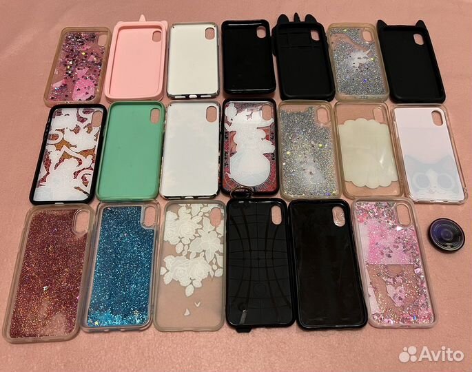 Чехлы на iPhone X - 20 шт цена за все