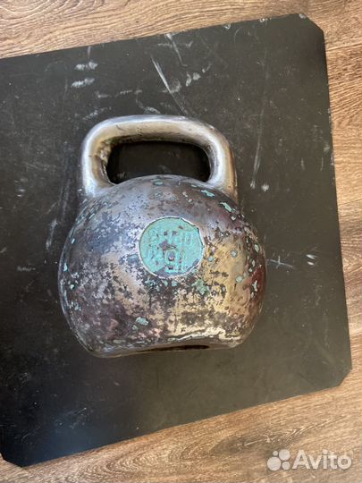 Гиря чугунная 16 кг СССР дрмз