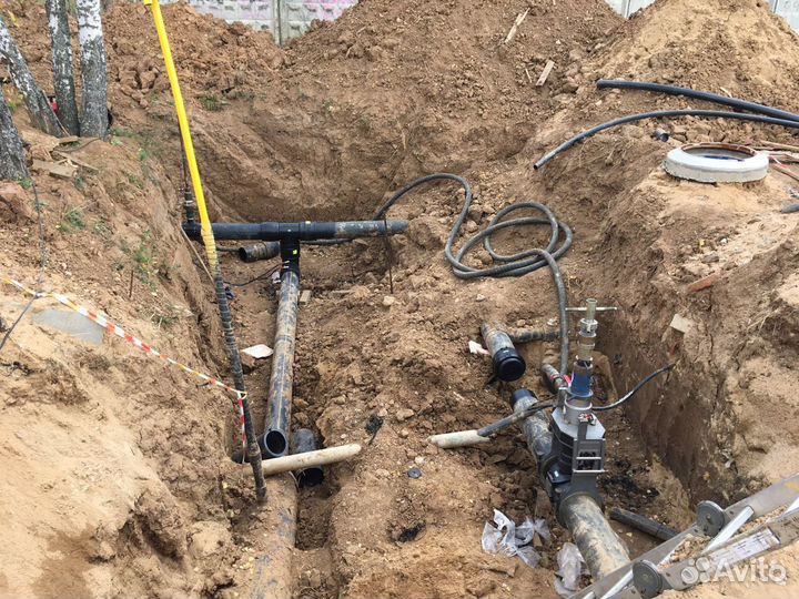 Сварка пнд труб электро-муфтами