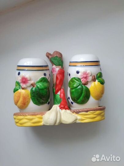 Набор для специй солонка и перечница керамика