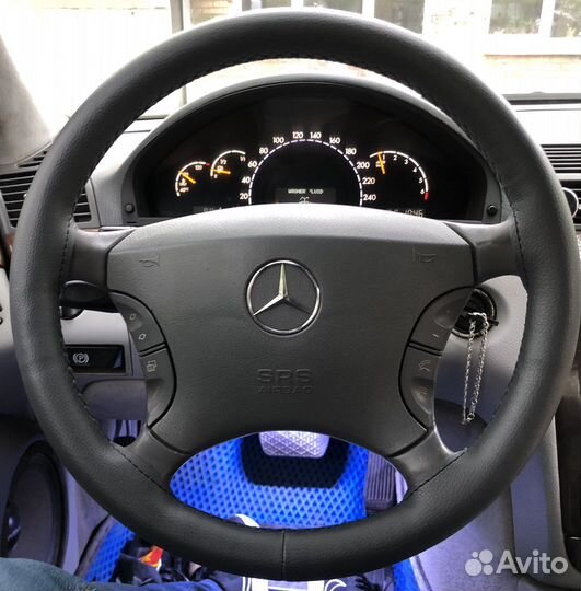 Оплетка на руль из автокожи с установкой