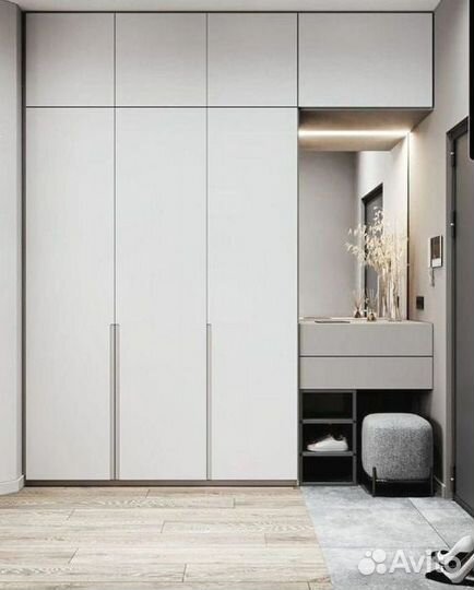 Шкаф распашной с фрезеровкой