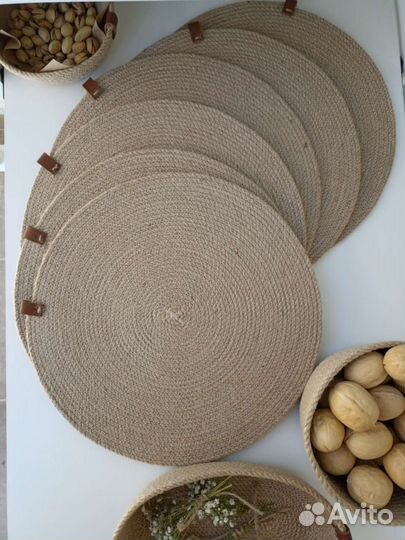 Корзины, салфетки из джута