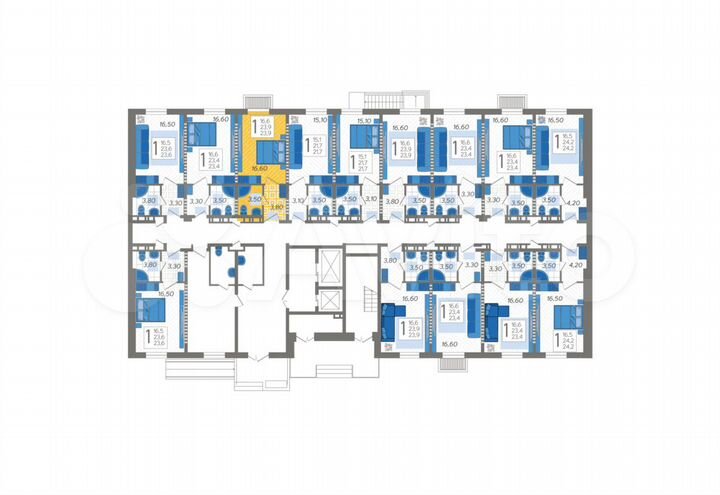 Апартаменты-студия, 23,9 м², 1/12 эт.