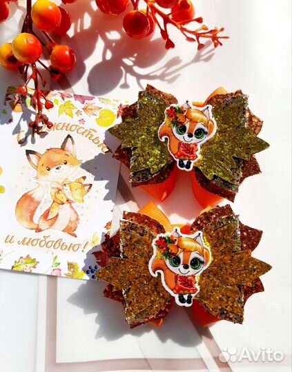 Бантики, ободки на осень