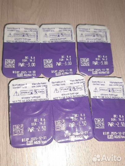 Линзы контактные для зрения