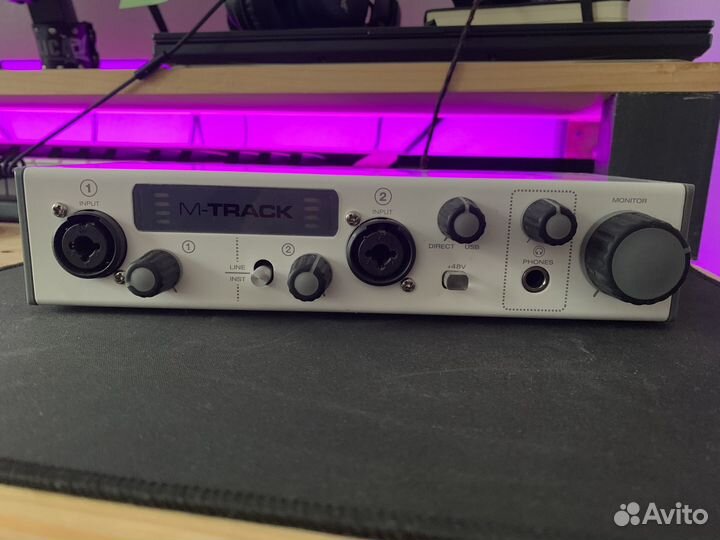 Внешняя звуковая карта m-audio m-track 2
