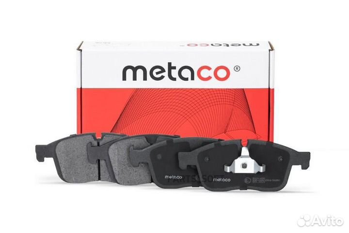 Metaco 3000-439 Колодки тормозные передние к-кт Vo