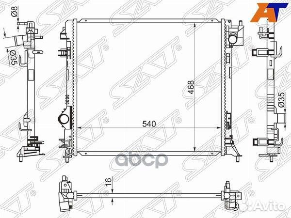 Радиатор Nissan Qashqai 13-22 NS0013J11 Sat