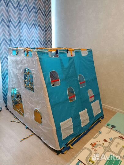 Чехол ранний старт Замок бело-голубой