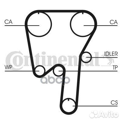 Ремень грм Volvo 2.8-2.9 98 Chrysler 2.4 16V