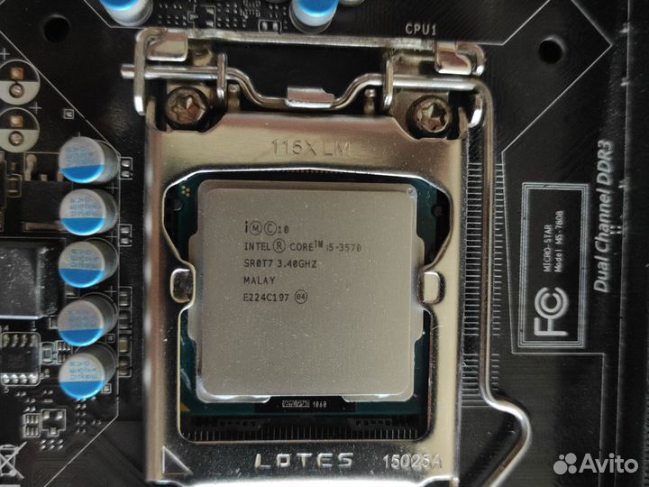 Материнская плата 1155 с процессором i5