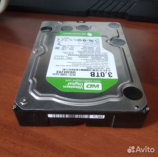 Жесткий диск 3TB Western Digital Green самый тихий