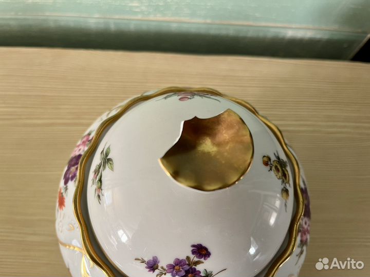 Фарфор немецкий сахарница бонбоньерка