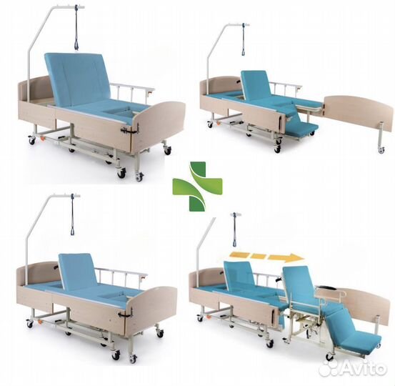 Кровать со встроенным креслом-каталкой