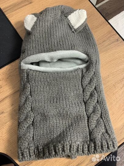 Шапка балаклава детская зимняя