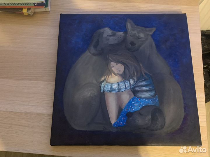 Картина акрилом на холсте