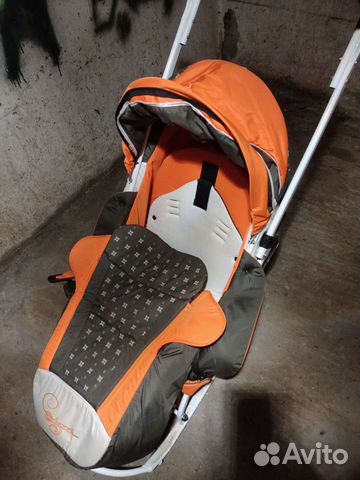 Детские санки коляска с колесами