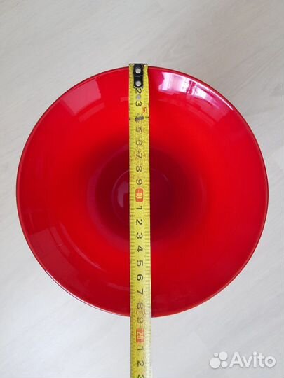 Ваза Venini Opalino red