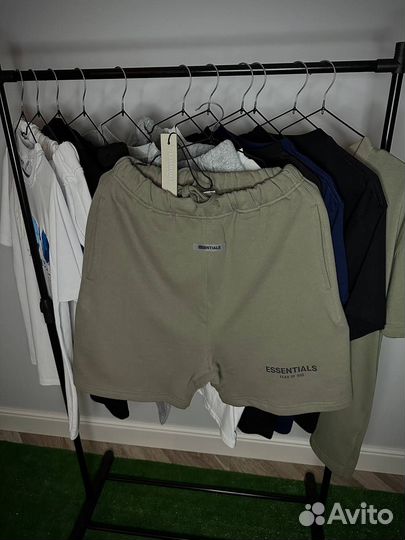 Комплект fear of god essentials шорты + майка