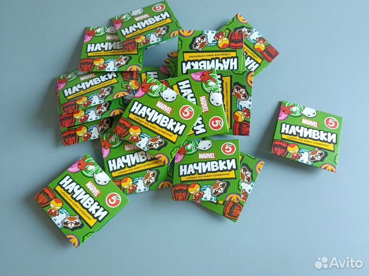 Тканевые стикеры Марвел от пятёрочки