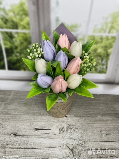 Букет из мыла ручной работы