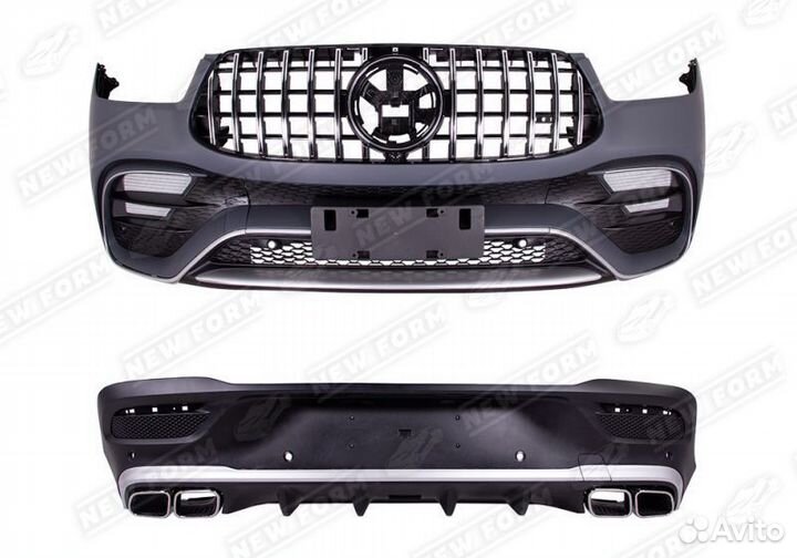 Обвес 63 AMG хром Mercedes GLE Coupe 167