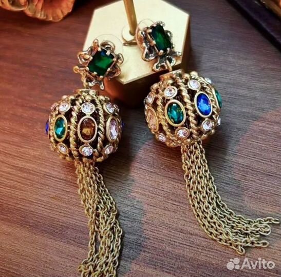 Серьги винтаж Art-Deko