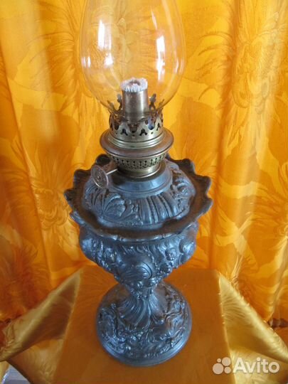 Старинная керосиновая лампа конец хiх начало хх в