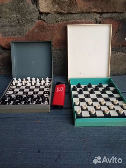 Дорожные шахматы и шашки СССР