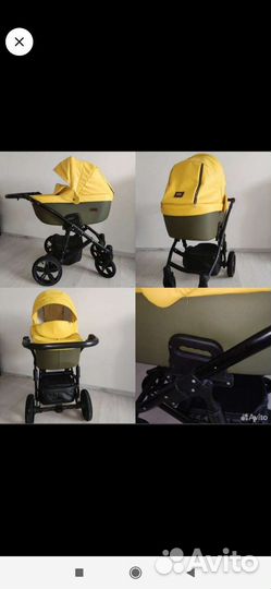 Коляска 2 в 1 эко кожа