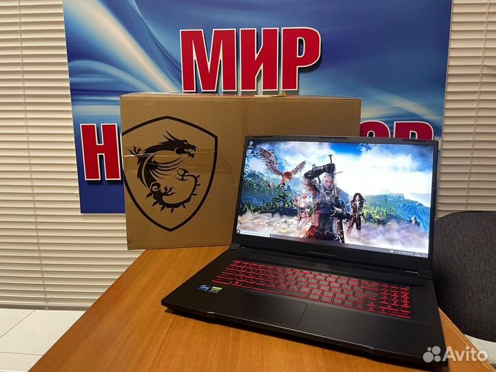 Игровой ноутбук MSI 17 дюйм / RTX / 32gb